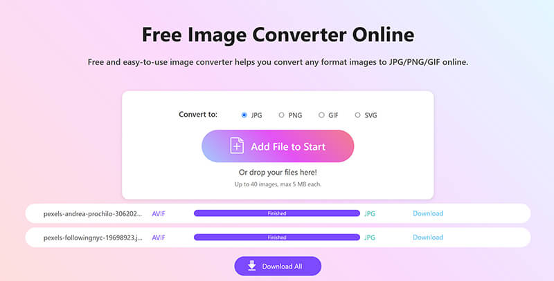 Convert Avif to JPG