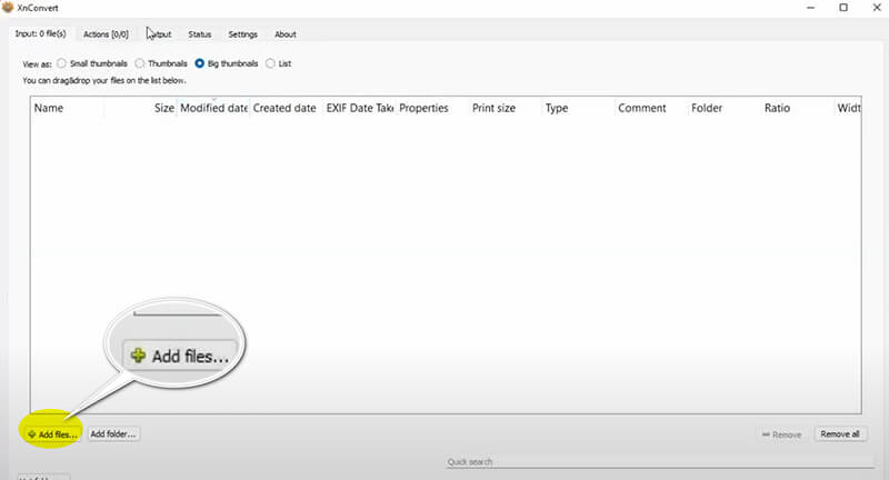 Add Xvif In Xnconvert