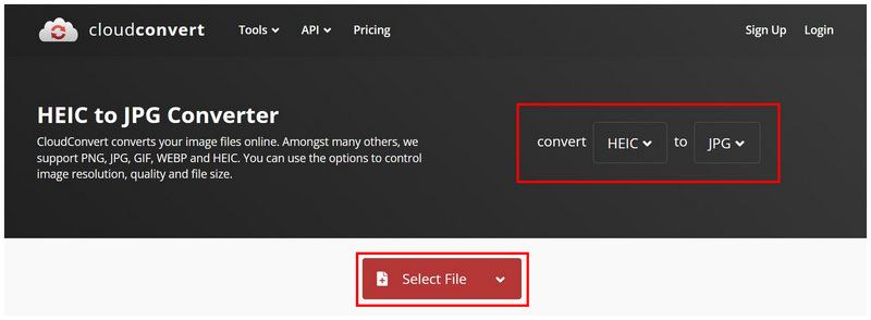 Cloudconvert Heic Jpg Select File