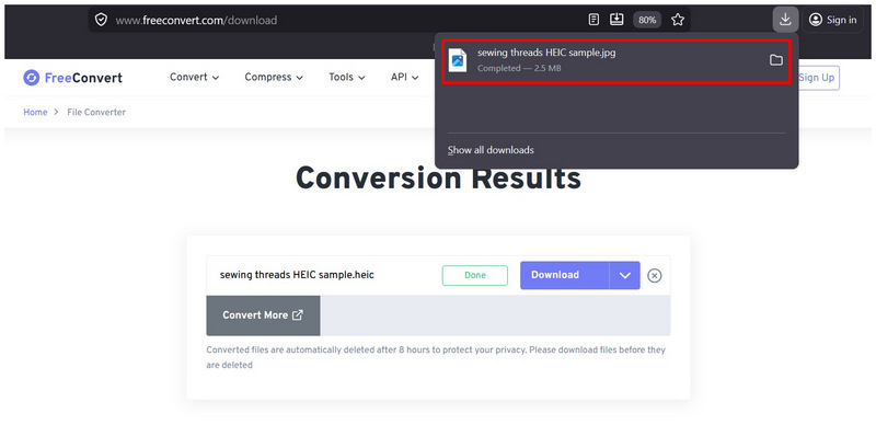 Freeconvert Download Progress