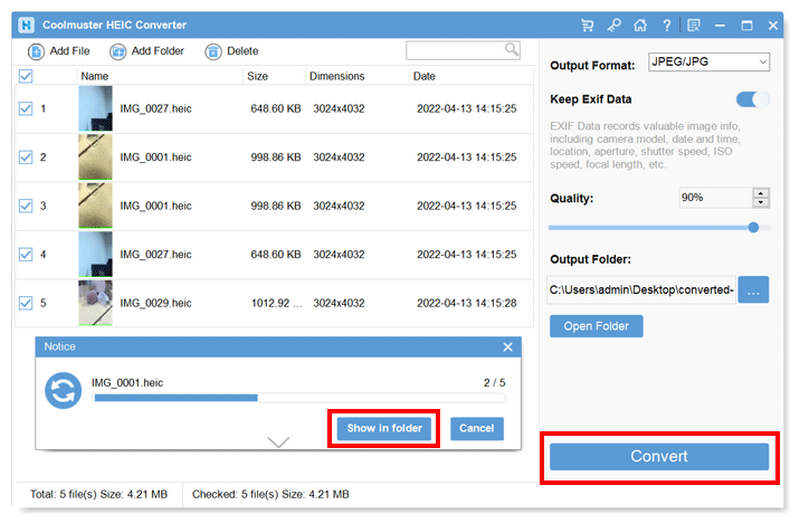 Coolmuster Heic Converter Convert