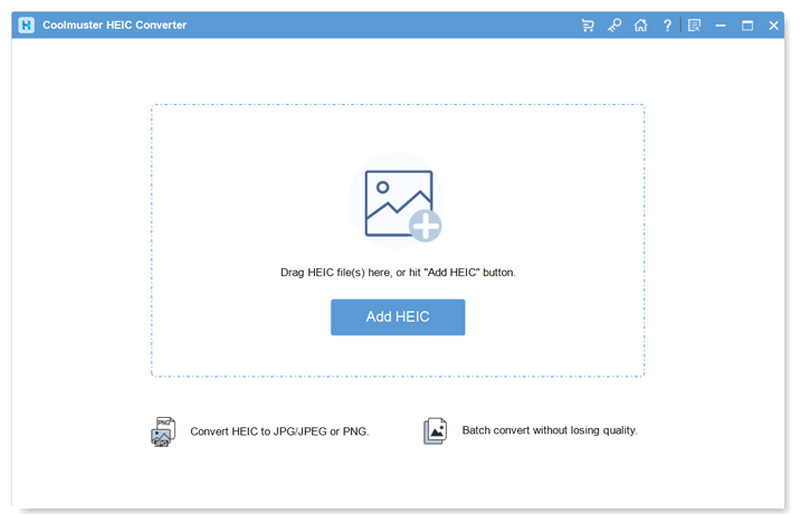 Coolmuster Heic Converter Interface