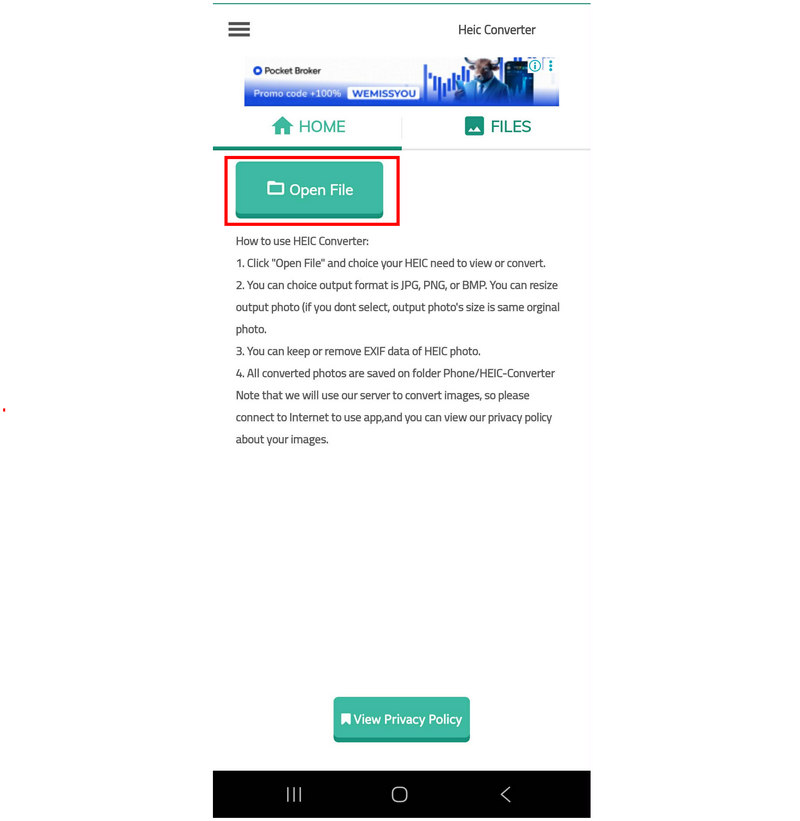 Heic To Jpg Convert Add File