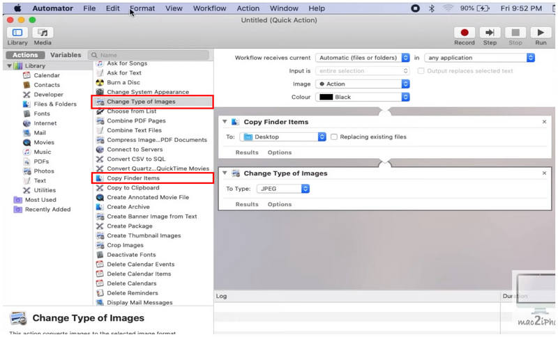 Automator Quick Action Creator