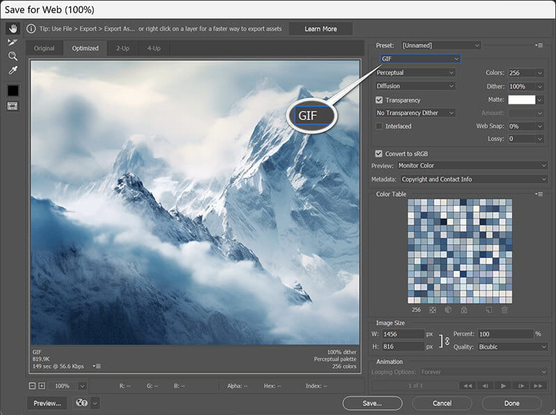 Export Gif In Photoshop