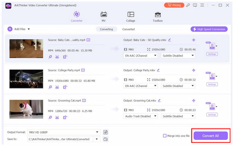 Arkthinker Video Converter Ultimate Convert All