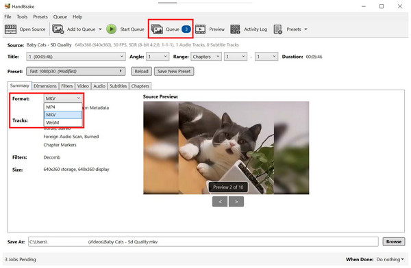Handbrake Folder Format