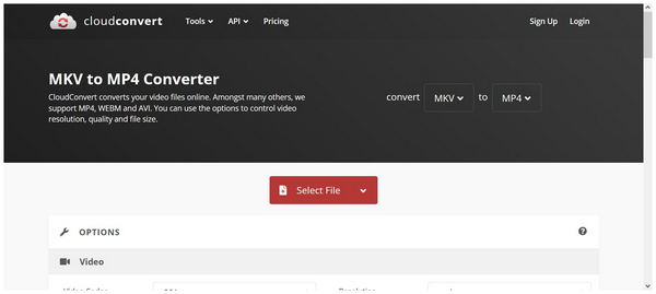 Cloudconvert Interface