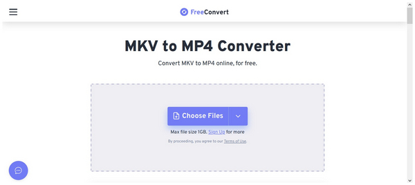 Freeconvert Interface