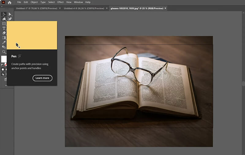Select Pen In Adobe Illustrator