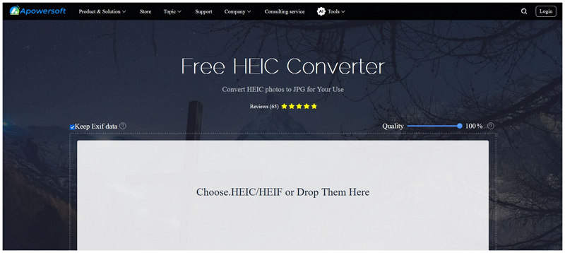 Apowersoft Heic Converter Main Interface