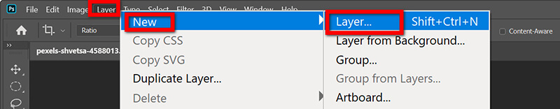 Photoshop N ew Layer