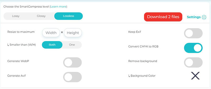 Shortpixel Image Settings