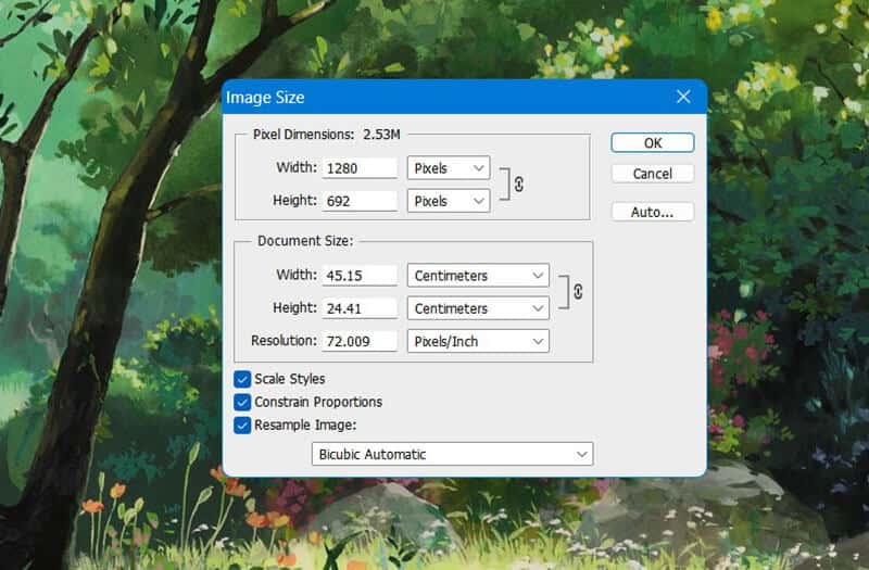 Resize Png in Photoshop
