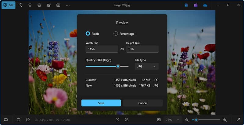 Choose Compression Quality