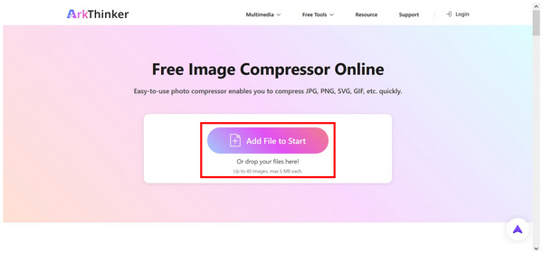 Akrthinker Image Compressor Add File
