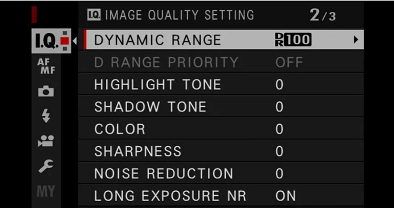 Adjust Dynamic Range Settings