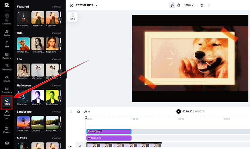 Capcut Adjust Gif Filter