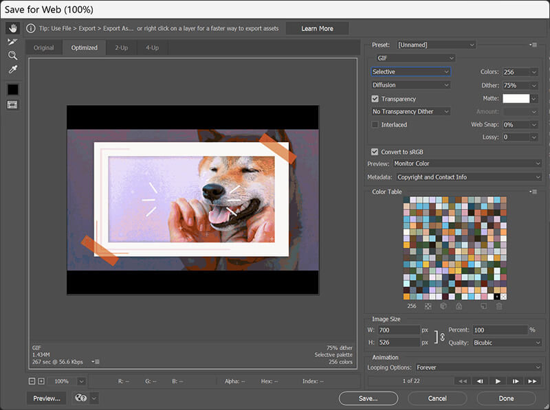 Photoshop Gif Compressor