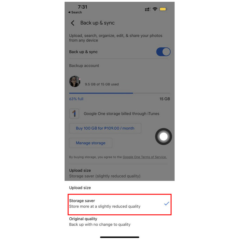 Google Photos Storage Saver