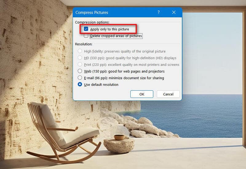 Compress Picture on Word
