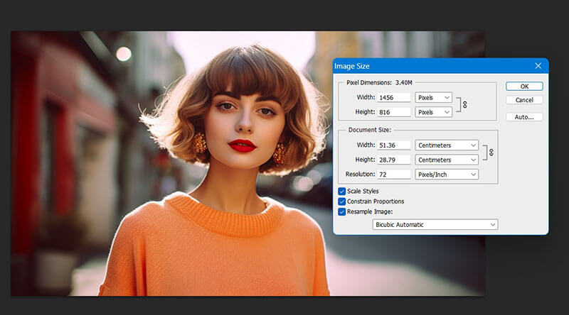 Resize Image in Photoshopr