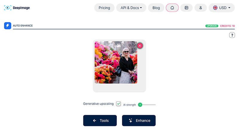 Deepimage AI Photo Enlarger
