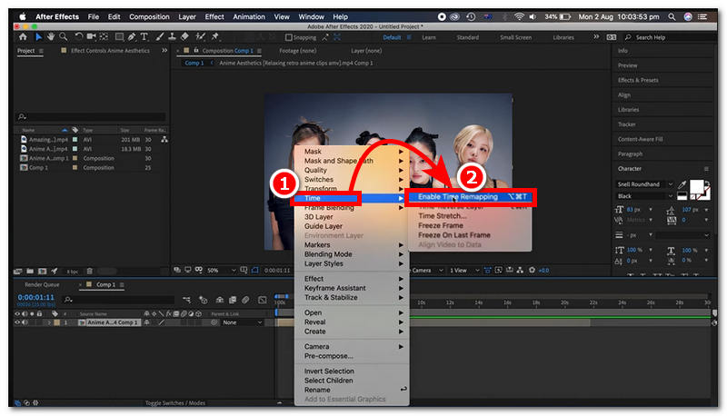 Enable Time Remapping