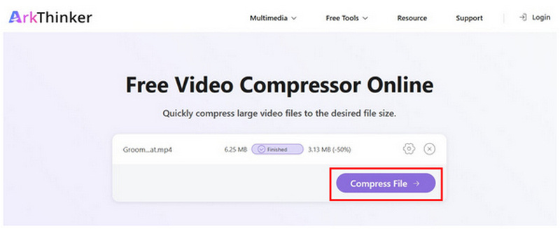 Arkthinker Online Compress File