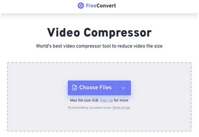 Freeconvert Choose Files