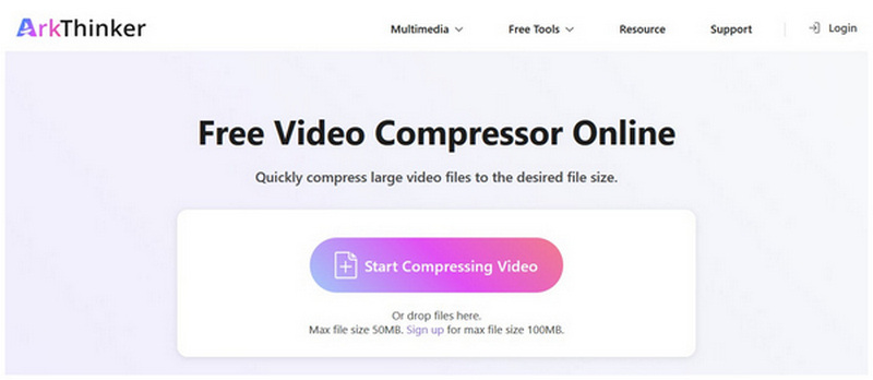 Arkthinker Compressor Online Choose Start Compressing