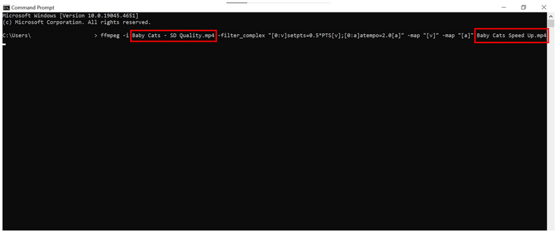 Ffmpeg Speed Up Video Input Output