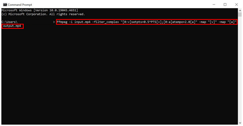 Ffmpeg Speed Up Video Sample Command