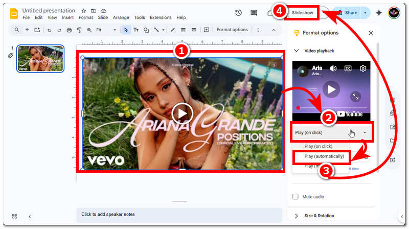 Set Video to Play Automatically