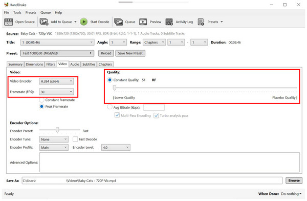 Handbrake Encoder Quality