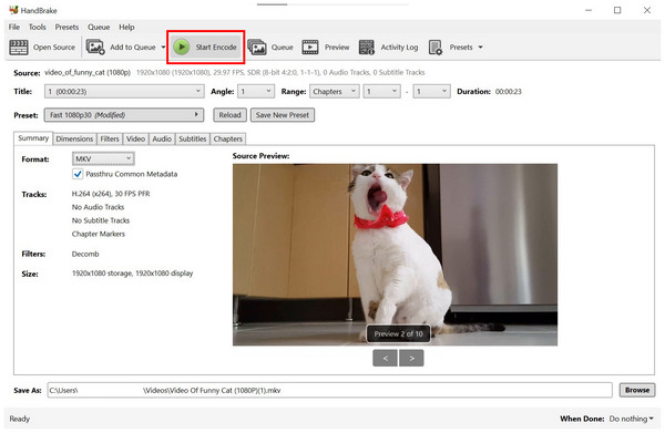 Handbrake Encode Conversion