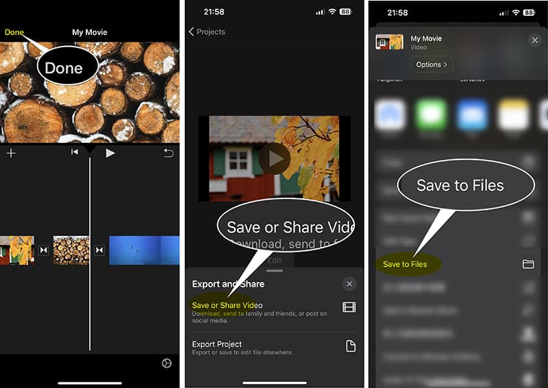 Save Merged Video In Imovie