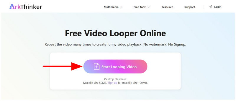 Arkthinker Free Video Looper Online Start Looping