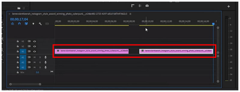 Premiere Pro Duplicate Clip Paste Command
