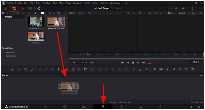 Davinci Resolvefusion Page Add Video