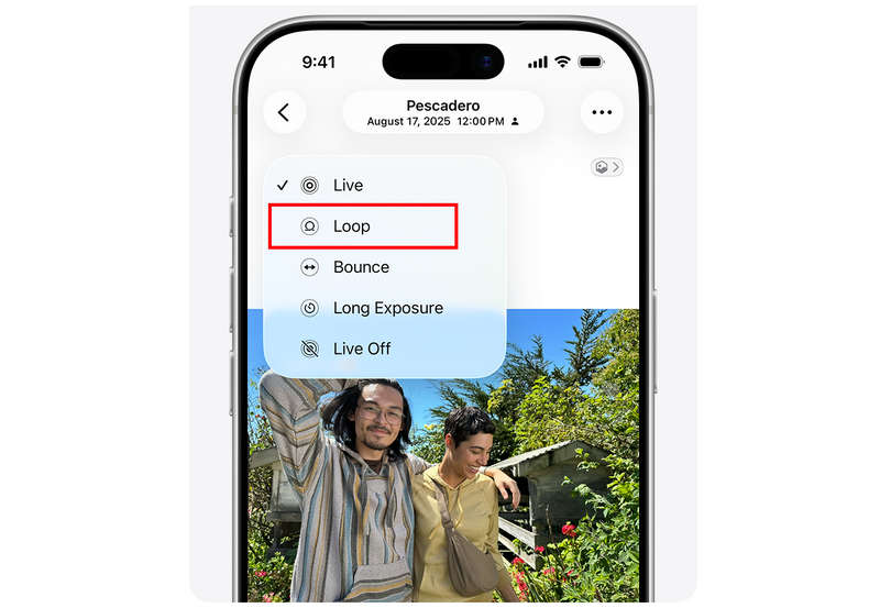 Live Photo Loop Option
