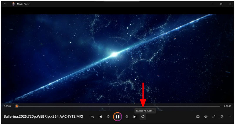 Windows 11 Media Player Repeat All