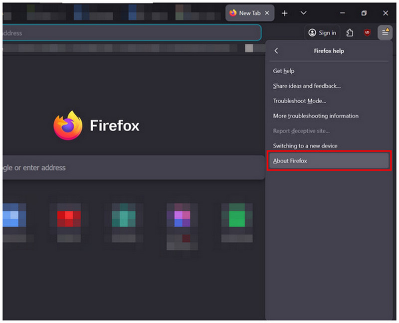 Firefox About Browser