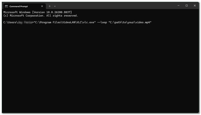 Enter Command Prompt
