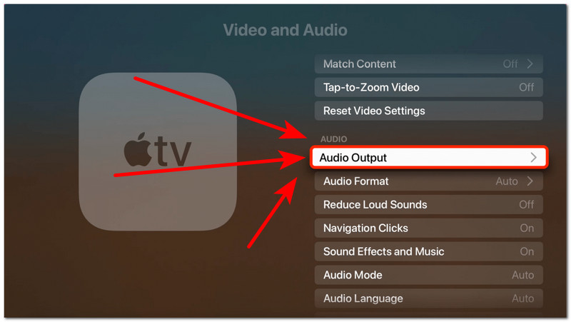 Adjust Audio Output Setting