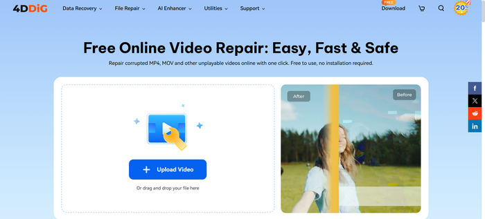 4ddig Online Video Repair