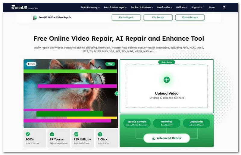 Easeus Online Video Repair