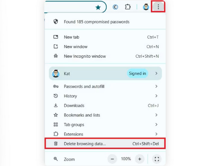 Delete Browsing Data