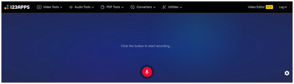 123apps Online Voice Recorder Interface