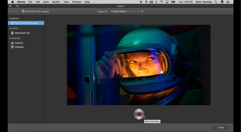 Record Webcam Camera Imovie